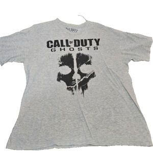 Call Of Duty GHOSTS T Shirt Mens Size XL Gray Activision 2013 Gamer Tee PS3
